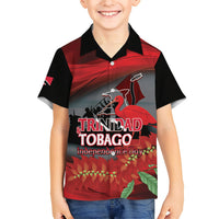 Personalized Trinidad and Tobago Independence Day Hawaiian Shirt Scarlet Ibis And Chaconia Flowers