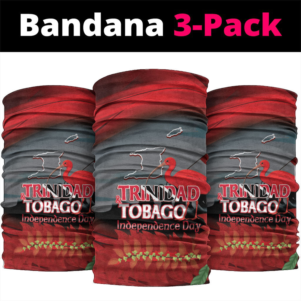 Trinidad and Tobago Independence Day Neck Gaiter Scarlet Ibis And Chaconia Flowers