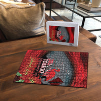 Trinidad and Tobago Independence Day Puzzle Scarlet Ibis And Chaconia Flowers