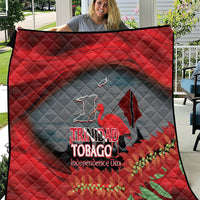 Trinidad and Tobago Independence Day Quilt Scarlet Ibis And Chaconia Flowers