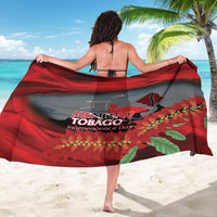 Trinidad and Tobago Independence Day Sarong Scarlet Ibis And Chaconia Flowers