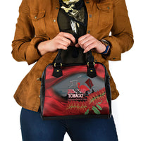 Trinidad and Tobago Independence Day Shoulder Handbag Scarlet Ibis And Chaconia Flowers