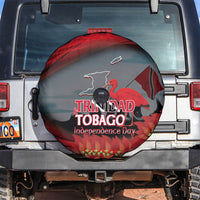 Trinidad and Tobago Independence Day Spare Tire Cover Scarlet Ibis And Chaconia Flowers
