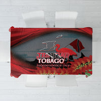 Trinidad and Tobago Independence Day Tablecloth Scarlet Ibis And Chaconia Flowers