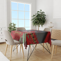 Trinidad and Tobago Independence Day Tablecloth Scarlet Ibis And Chaconia Flowers