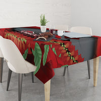 Trinidad and Tobago Independence Day Tablecloth Scarlet Ibis And Chaconia Flowers
