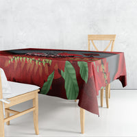 Trinidad and Tobago Independence Day Tablecloth Scarlet Ibis And Chaconia Flowers