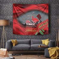 Trinidad and Tobago Independence Day Tapestry Scarlet Ibis And Chaconia Flowers
