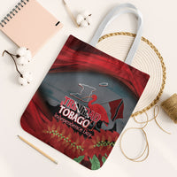Trinidad and Tobago Independence Day Tote Bag Scarlet Ibis And Chaconia Flowers