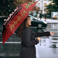 Trinidad and Tobago Independence Day Umbrella Scarlet Ibis And Chaconia Flowers