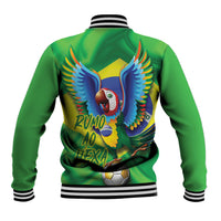 Vai Brasil Football Baseball Jacket 2026 Go Canarinho Macaw Parrot Flag Proud