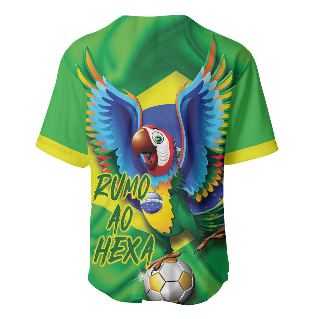 Vai Brasil Football Baseball Jersey 2026 Go Canarinho Macaw Parrot Flag Proud