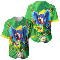 Vai Brasil Football Baseball Jersey 2026 Go Canarinho Macaw Parrot Flag Proud