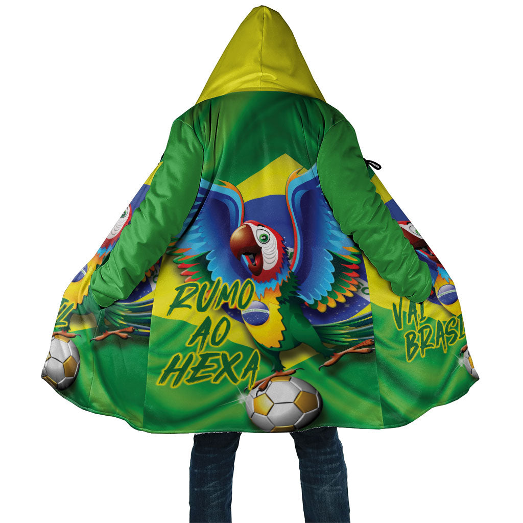Vai Brasil Football Cloak 2026 Go Canarinho Macaw Parrot Flag Proud