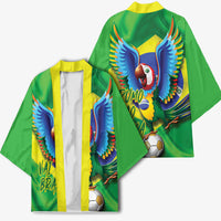 Vai Brasil Football Kimono 2026 Go Canarinho Macaw Parrot Flag Proud