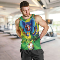 Vai Brasil Football Men Tank Top 2026 Go Canarinho Macaw Parrot Flag Proud