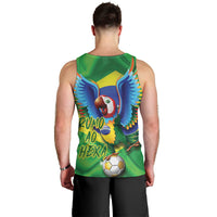 Vai Brasil Football Men Tank Top 2026 Go Canarinho Macaw Parrot Flag Proud