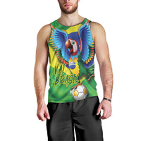 Vai Brasil Football Men Tank Top 2026 Go Canarinho Macaw Parrot Flag Proud