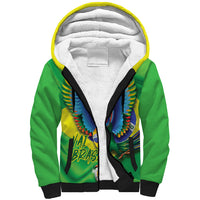 Vai Brasil Football Sherpa Hoodie 2026 Go Canarinho Macaw Parrot Flag Proud
