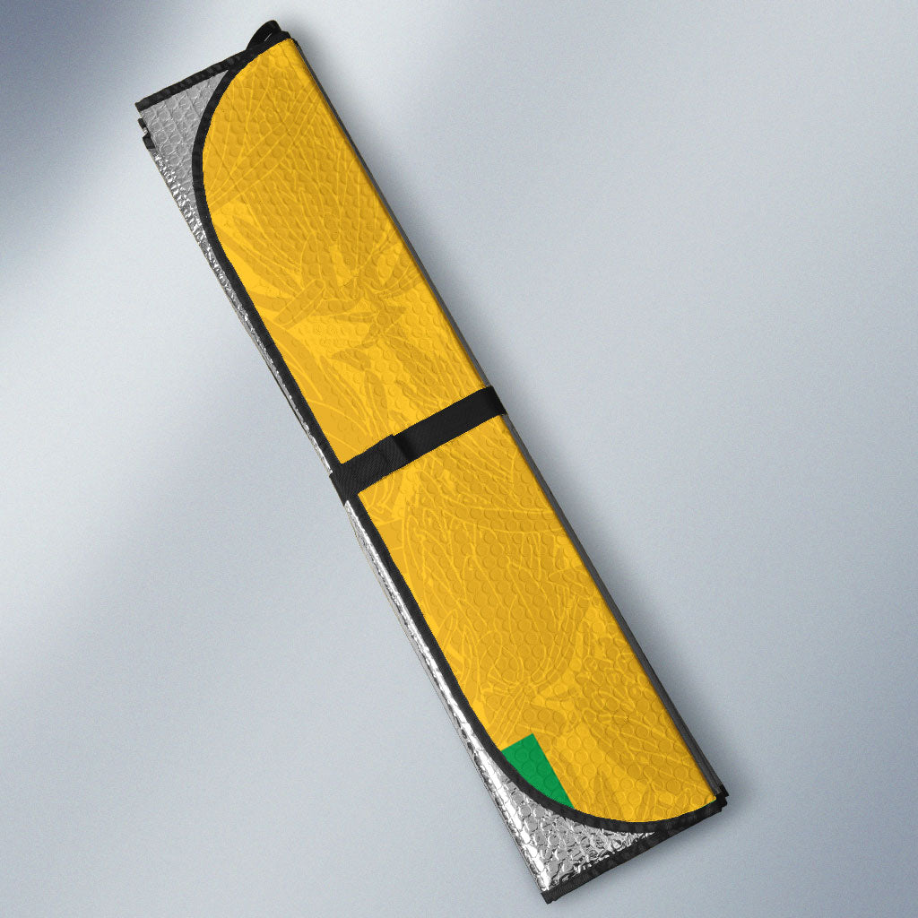 South Africa Soccer 2026 Auto Sun Shade Bafana Bafana Kaofela Protea Yellow