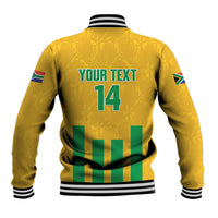 South Africa Soccer 2026 Custom Baseball Jacket Bafana Bafana Kaofela Protea Yellow