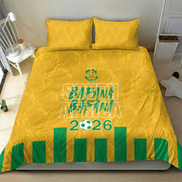 South Africa Soccer 2026 Bedding Set Bafana Bafana Kaofela Protea Yellow