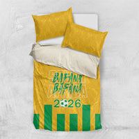 South Africa Soccer 2026 Bedding Set Bafana Bafana Kaofela Protea Yellow