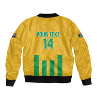 South Africa Soccer 2026 Custom Bomber Jacket Bafana Bafana Kaofela Protea Yellow