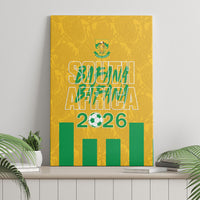 South Africa Soccer 2026 Canvas Wall Art Bafana Bafana Kaofela Protea Yellow