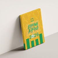 South Africa Soccer 2026 Canvas Wall Art Bafana Bafana Kaofela Protea Yellow