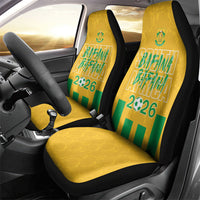 South Africa Soccer 2026 Car Seat Cover Bafana Bafana Kaofela Protea Yellow