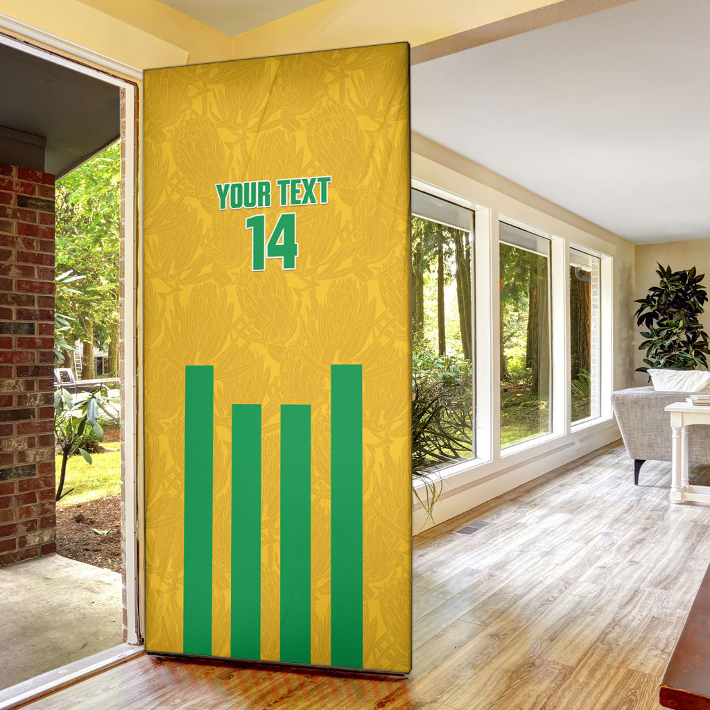 South Africa Soccer 2026 Custom Door Cover Bafana Bafana Kaofela Protea Yellow