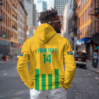 South Africa Soccer 2026 Custom Hoodie Bafana Bafana Kaofela Protea Yellow