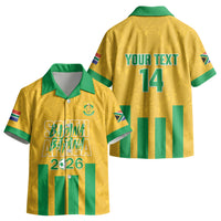 South Africa Soccer 2026 Custom Kid Hawaiian Shirt Bafana Bafana Kaofela Protea Yellow LT14
