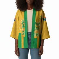 South Africa Soccer 2026 Custom Kimono Bafana Bafana Kaofela Protea Yellow