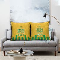 South Africa Soccer 2026 Pillow Cover Bafana Bafana Kaofela Protea Yellow