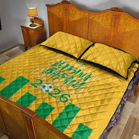 South Africa Soccer 2026 Quilt Bed Set Bafana Bafana Kaofela Protea Yellow