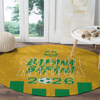 South Africa Soccer 2026 Round Carpet Bafana Bafana Kaofela Protea Yellow