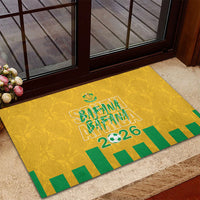 South Africa Soccer 2026 Rubber Doormat Bafana Bafana Kaofela Protea Yellow