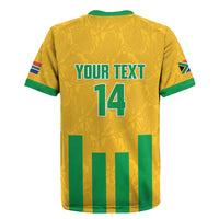 South Africa Soccer 2026 Custom Rugby Jersey Bafana Bafana Kaofela Protea Yellow