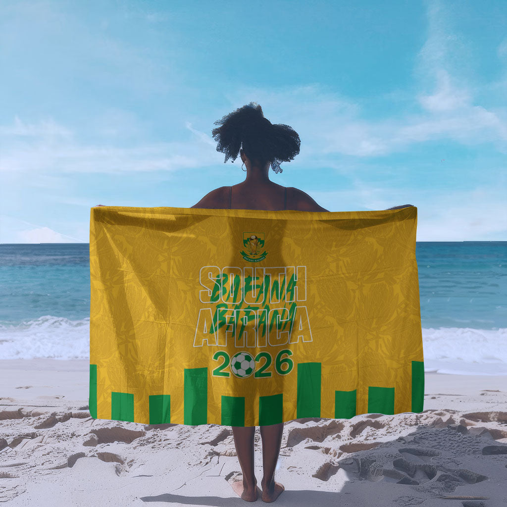 South Africa Soccer 2026 Sarong Bafana Bafana Kaofela Protea Yellow