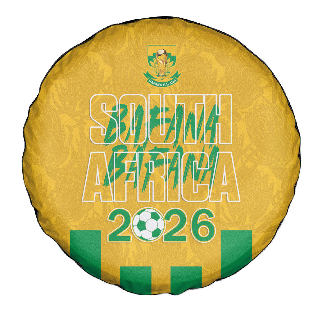 South Africa Soccer 2026 Spare Tire Cover Bafana Bafana Kaofela Protea Yellow