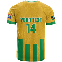 South Africa Soccer 2026 Custom T shirt Bafana Bafana Kaofela Protea Yellow