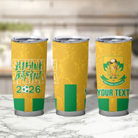 South Africa Soccer 2026 Custom Tumbler Cup Bafana Bafana Kaofela Protea Yellow