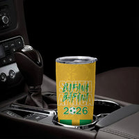 South Africa Soccer 2026 Custom Tumbler Cup Bafana Bafana Kaofela Protea Yellow