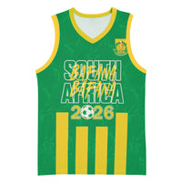 South Africa Soccer 2026 Custom Basketball Jersey Bafana Bafana Kaofela Protea Green