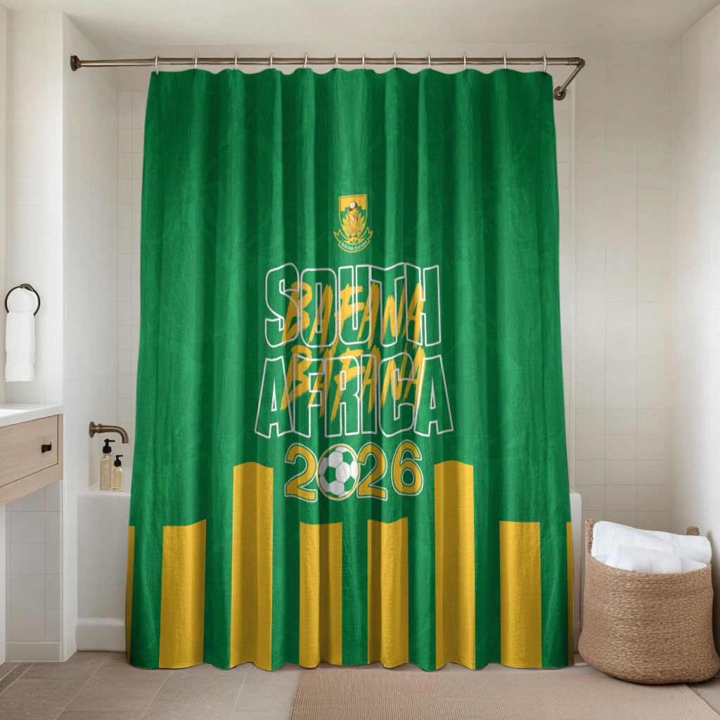South Africa Soccer 2026 Bathroom Set Bafana Bafana Kaofela Protea Green