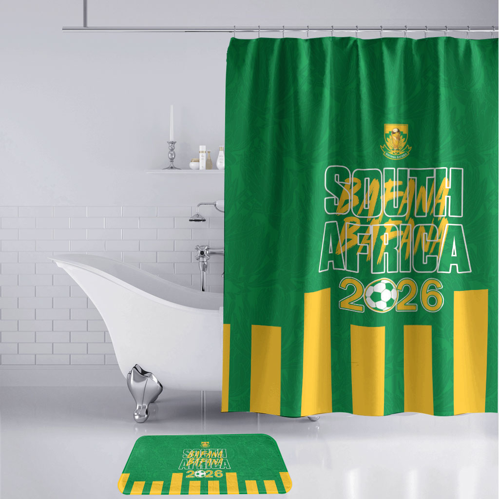 South Africa Soccer 2026 Bathroom Set Bafana Bafana Kaofela Protea Green
