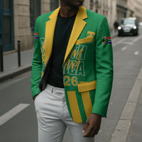 South Africa Soccer 2026 Custom Blazer Bafana Bafana Kaofela Protea Green