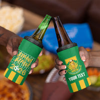 South Africa Soccer 2026 Custom 4 in 1 Can Cooler Tumbler Bafana Bafana Kaofela Protea Green